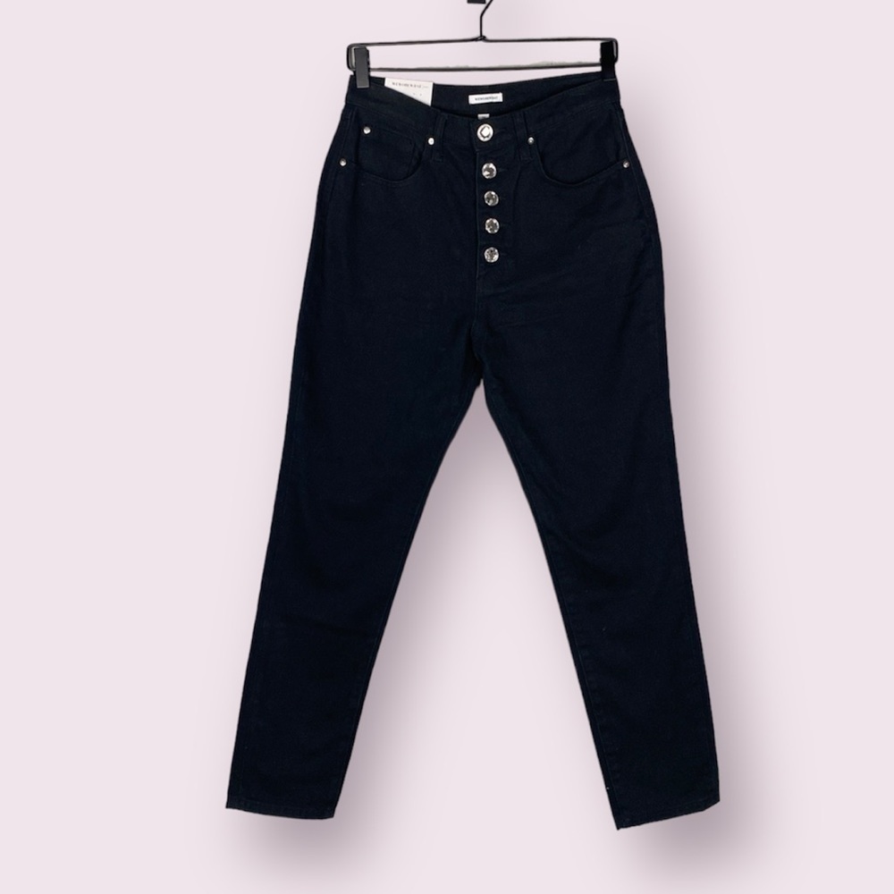 WeWoreWhat crystal button jeans